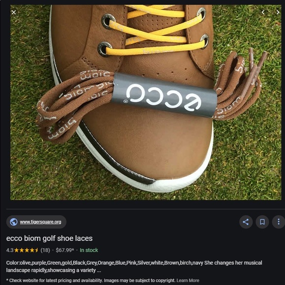 ecco golf laces
